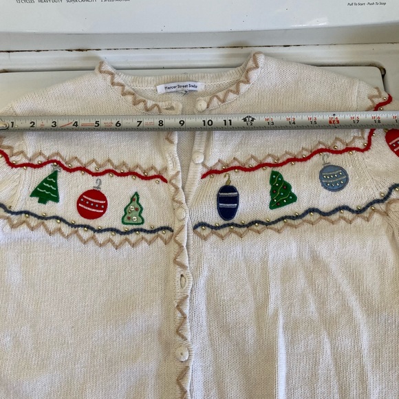 Cute Ugly Christmas Sweater / Christmas Cardigan measure women’s Large - Picture 12 of 15